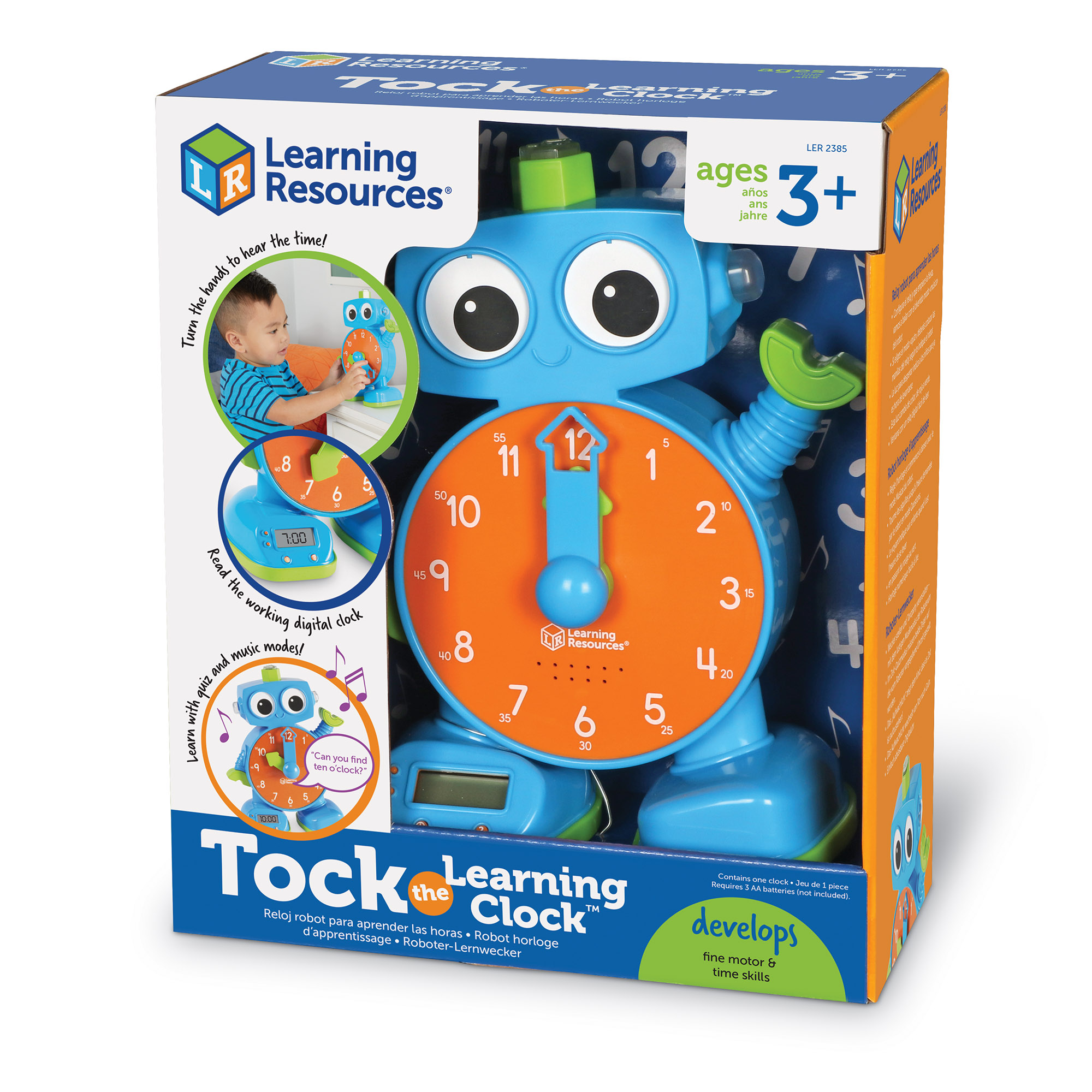 TOCK THE LEARNING CLOCK - LEARNING RESOURCES - Playwell Canada Toy ...