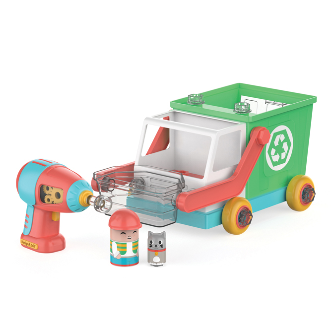 Learning Resources Macchina Da Corsa Design & Drill Bolt Buddies – Gioco Costruzione Con Trapano Elettrico Per Motricità Fine