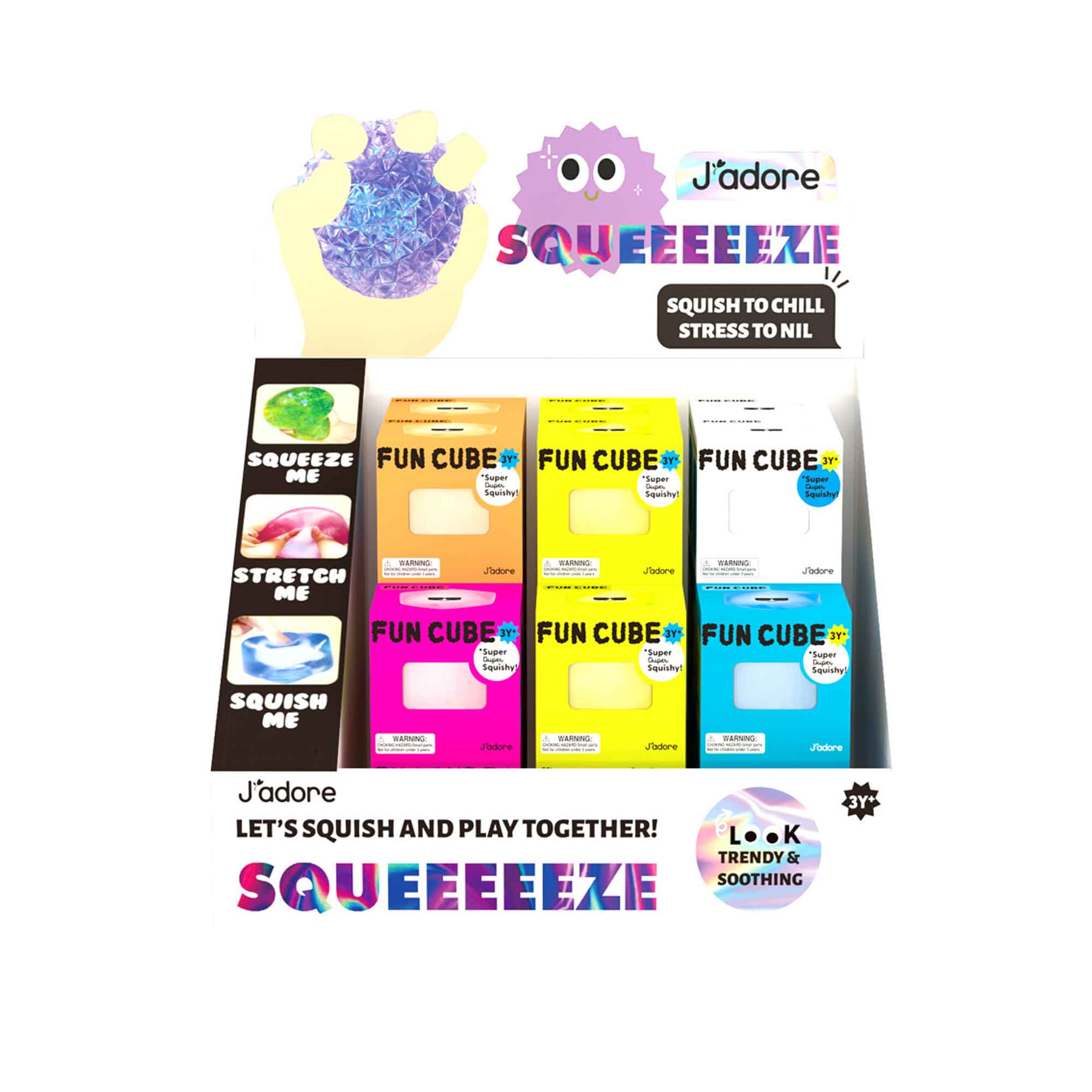 FUN CUBE (24PCS/DISPLAY) - JADORE