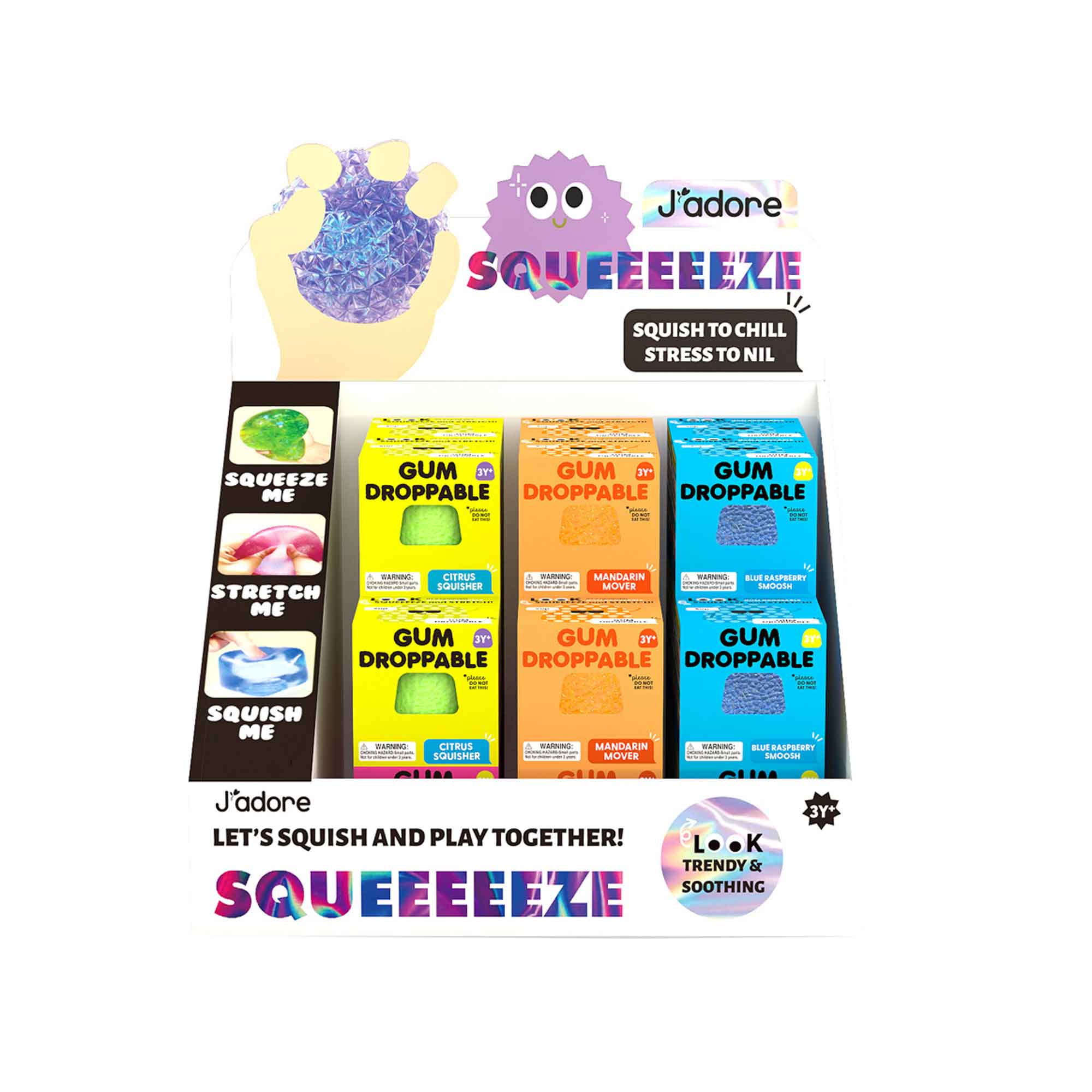 GUM DROPPABLE (24PCS/DISPLAY) - JADORE