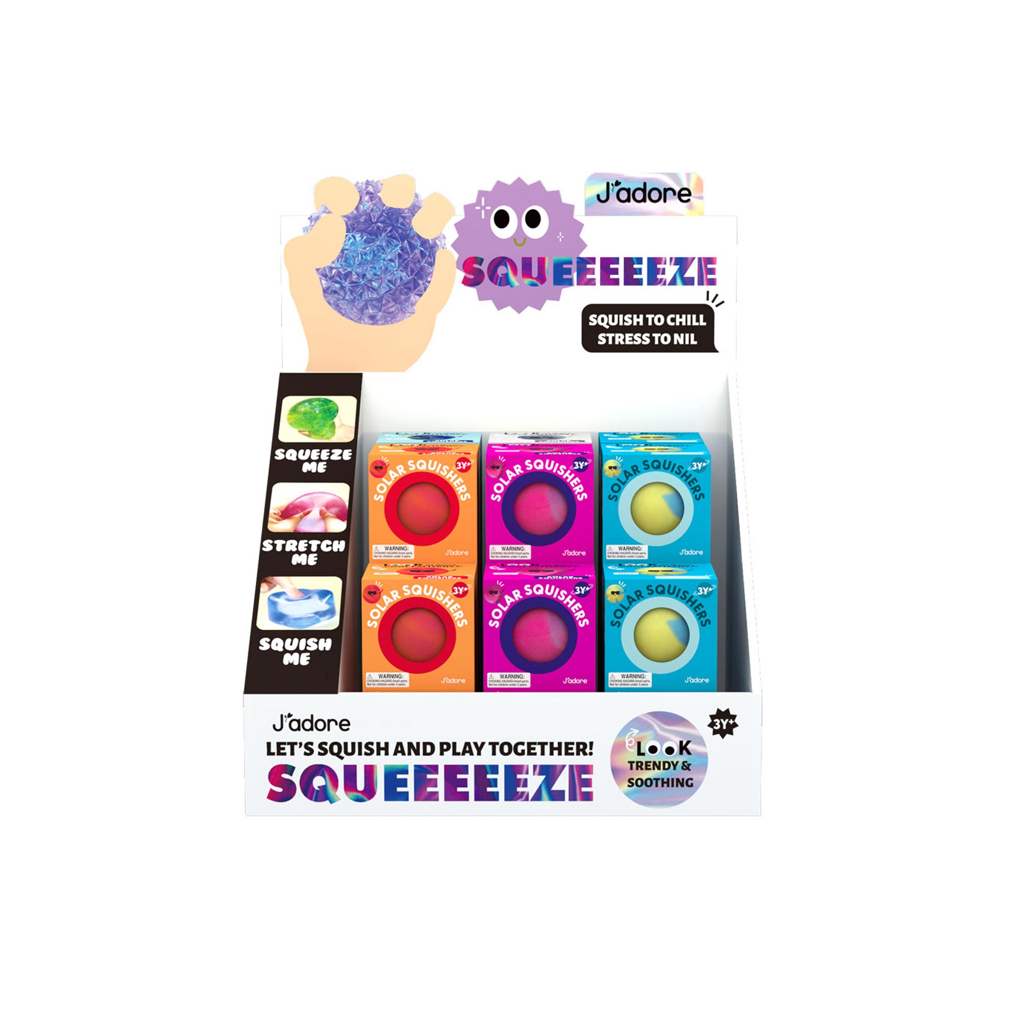 SOLAR SQUISHERS (24PCS/DISPLAY) - JADORE