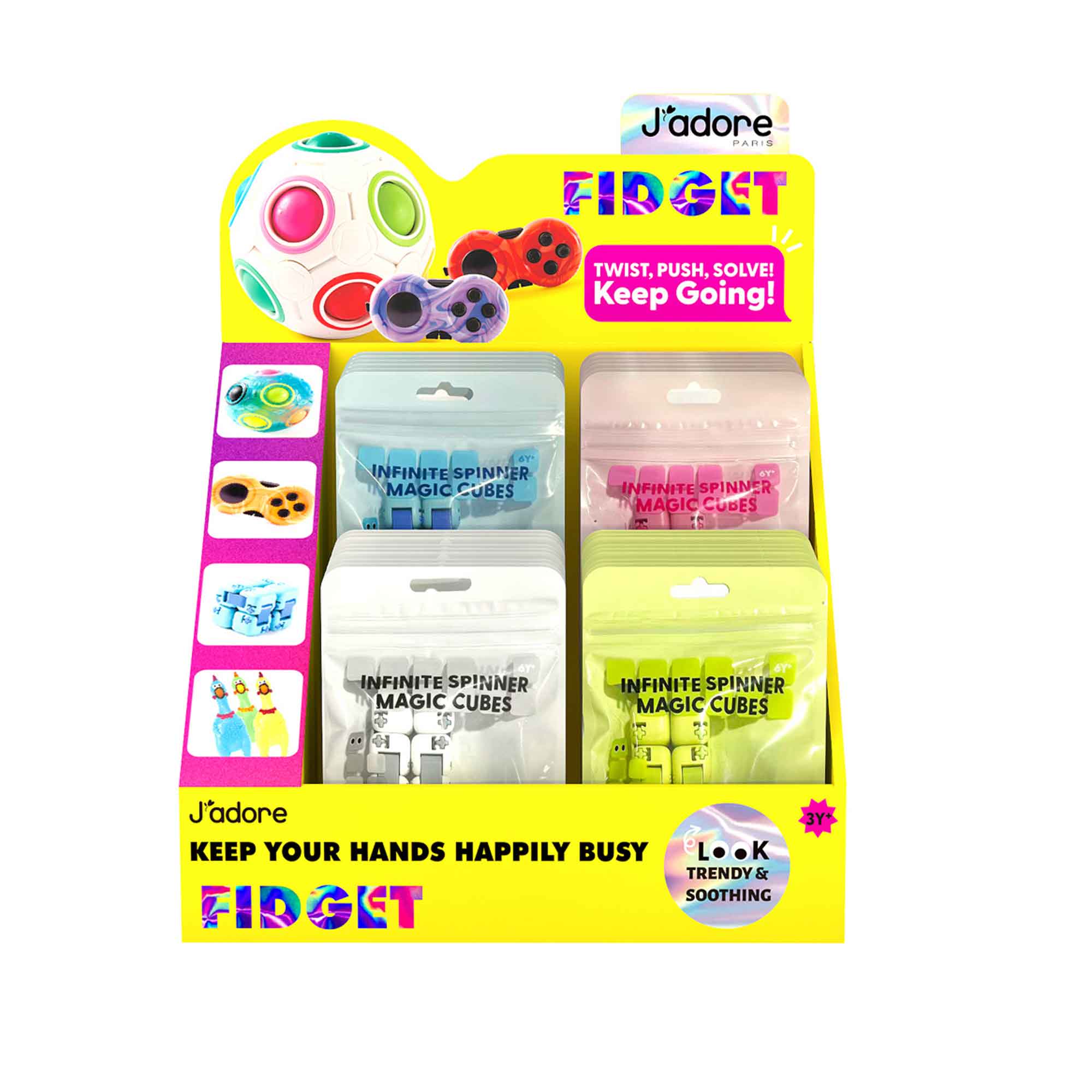 INFINITE SPINNER MAGIC CUBES (24PCS/DISPLAY) - JADORE