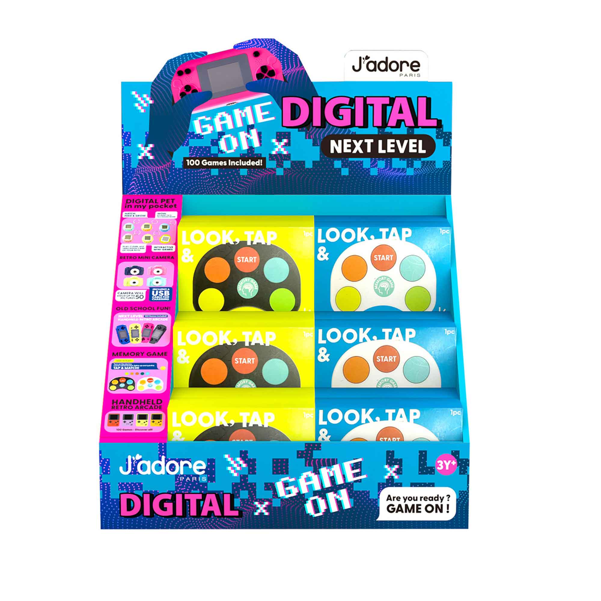 TAP & MATCH MEMORY GAME (24PCS/DISPLAY) - JADORE