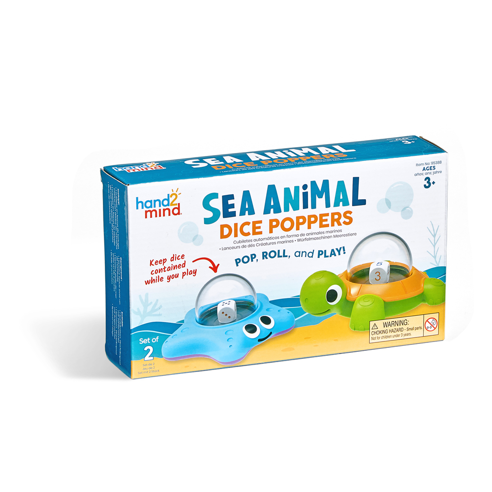 Sea animal dice poppers hand 2 mind playwell canada toy distributor