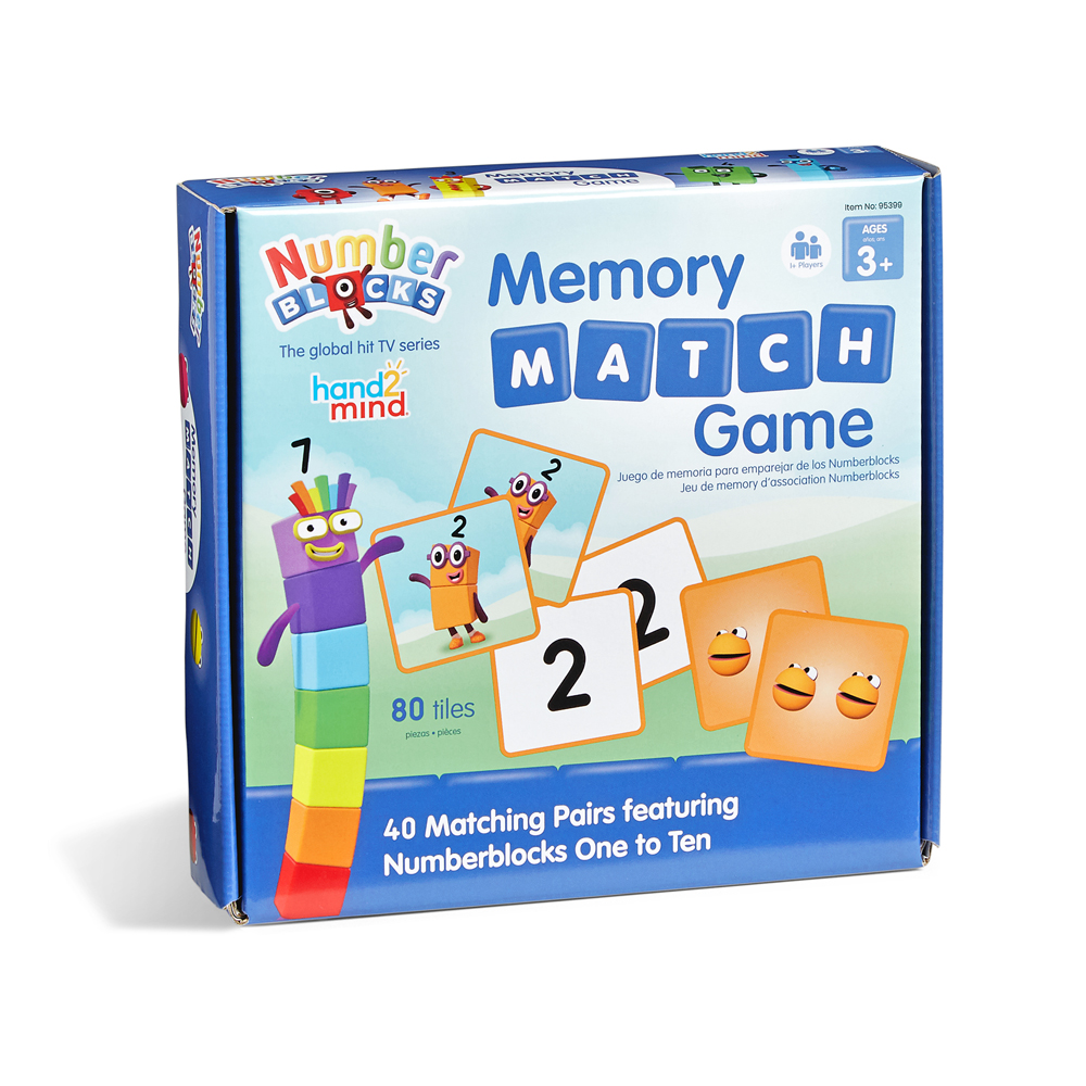 NUMBERBLOCKS MEMORY MATCH GAME - HAND 2 MIND - Playwell Canada Toy ...