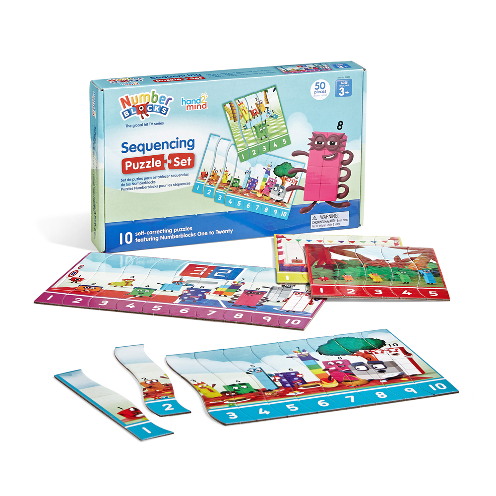 Numberblocks Sequencing Puzzle Set Hand 2 Mind Playwell Canada Toy Distributor 3379