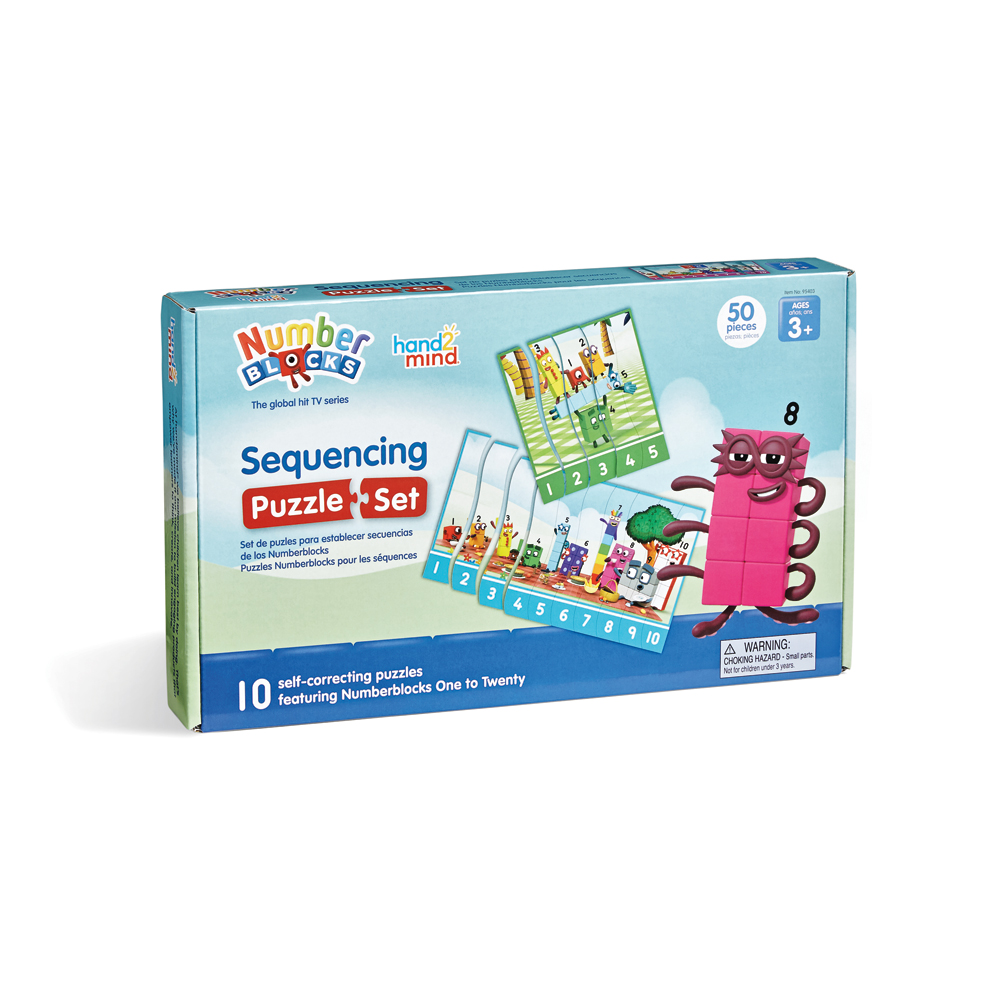 Numberblocks Sequencing Puzzle Set Hand 2 Mind Playwell Canada Toy Distributor 6146