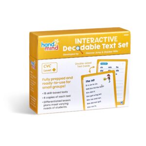 INTERACTIVE DECODABLE TEXT SET: CVC (DIAMOND) - HAND 2 MIND