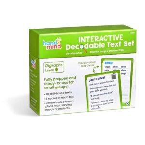 INTERACTIVE DECODABLE TEXT SET: DIGRAPHS (DIAMOND) - HAND 2 MIND