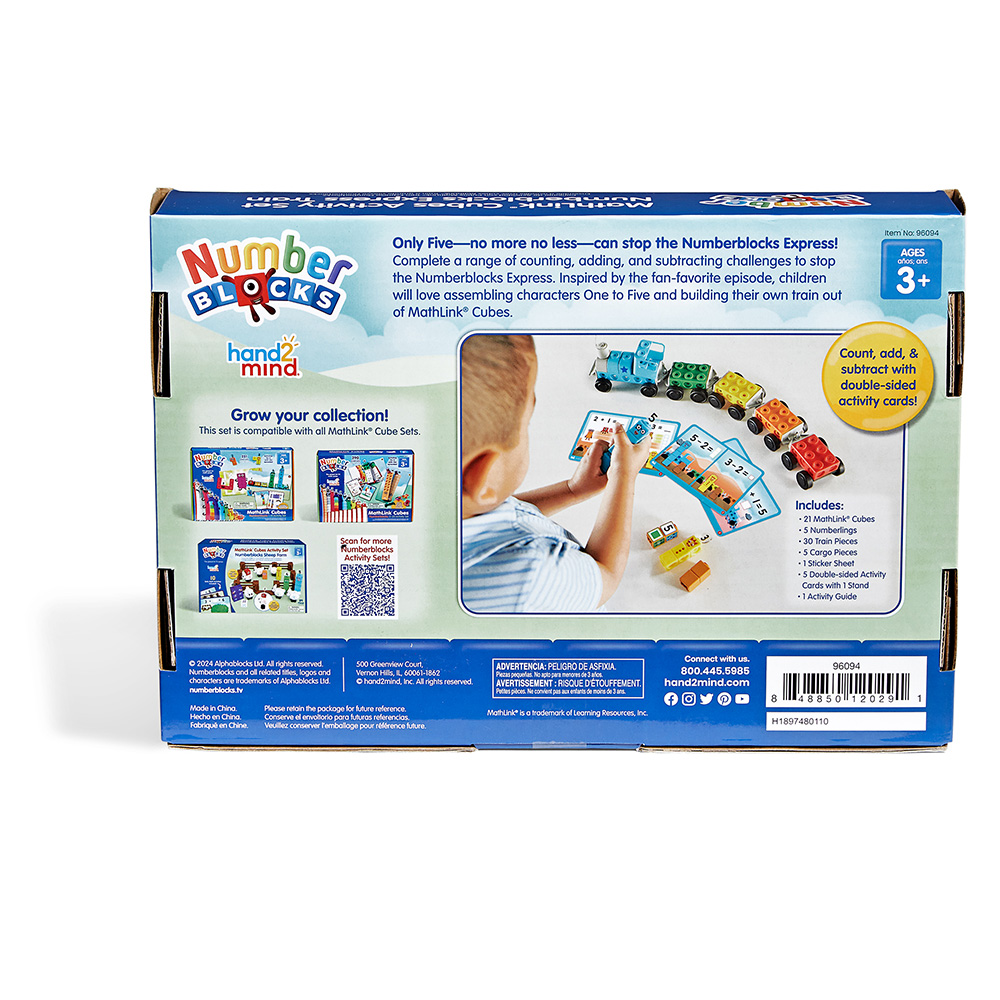 MATHLINK CUBES NUMBERBLOCKS EXPRESS TRAIN ACTIVITY SET - HAND2MIND ...
