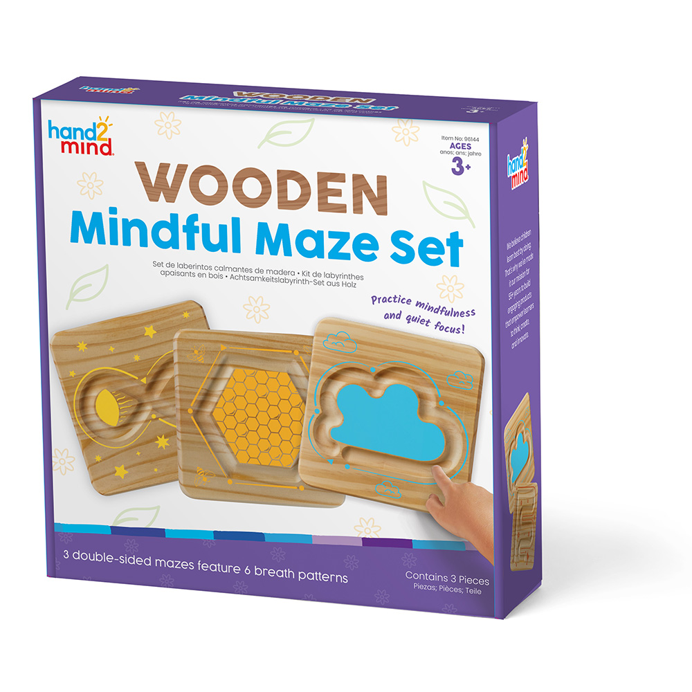 WOODEN MINDFUL MAZE SET - HAND2MIND - Playwell Canada Toy Distributor