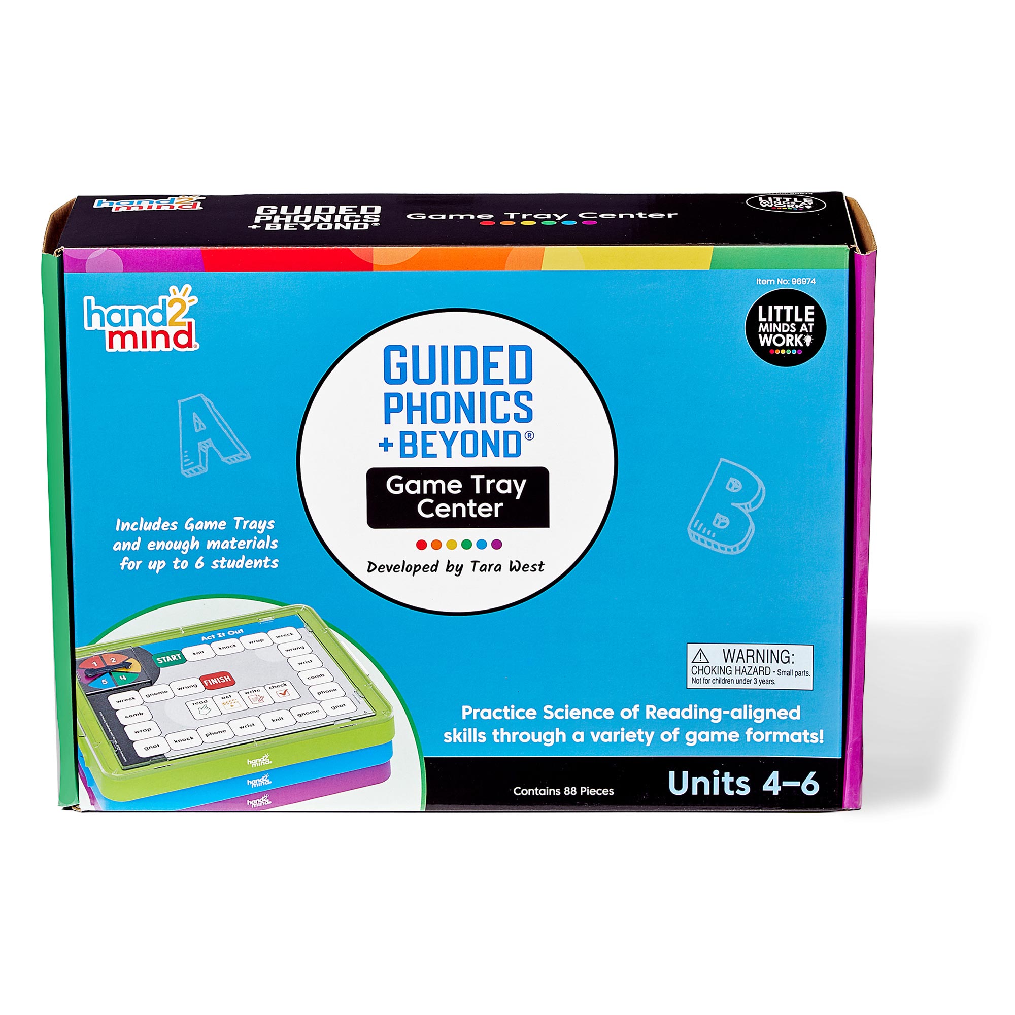 GUIDED PHONICS + BEYOND, GAME TRAY CENTER, UNITS 4-6 - HAND 2 MIND