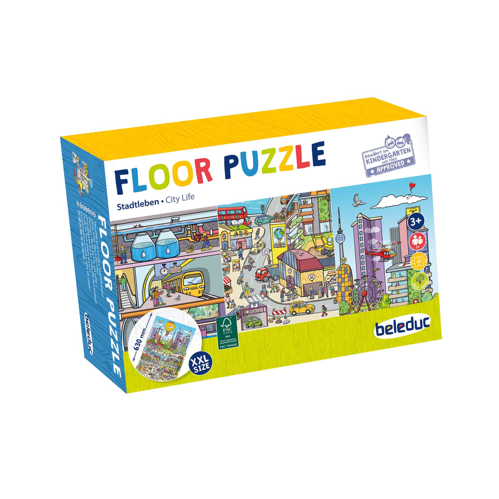 FLOOR PUZZLE "CITY LIFE" - BELEDUC