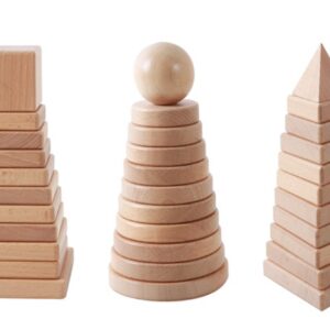 PRE-ORDER ONLY - WOODEN STACKING GAME - BELEDUC - Image 1