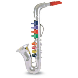 LARGE 8-NOTE CHROME SAXOPHONE - BONTEMPI - Image 3