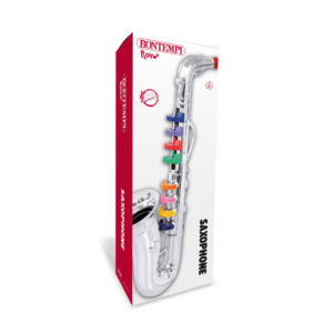 LARGE 8-NOTE CHROME SAXOPHONE - BONTEMPI