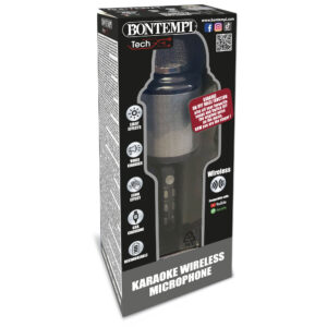 KARAOKE WIRELESS MICROPHONE W/LIGHT EFFECTS - BONTEMPI