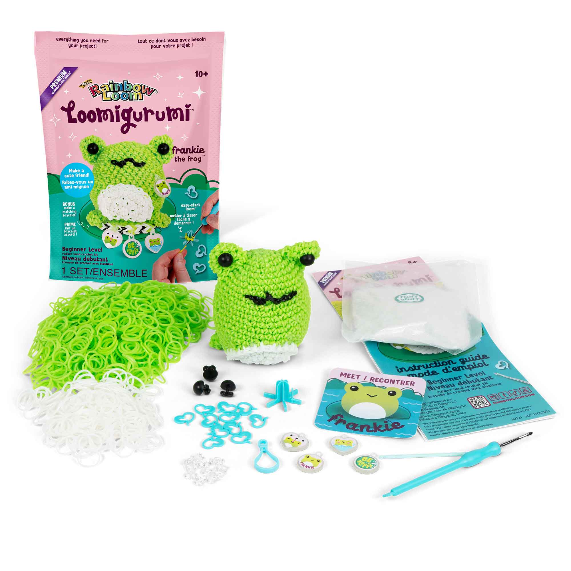 LOOMIGURUMI KIT - FROG - RAINBOW LOOM