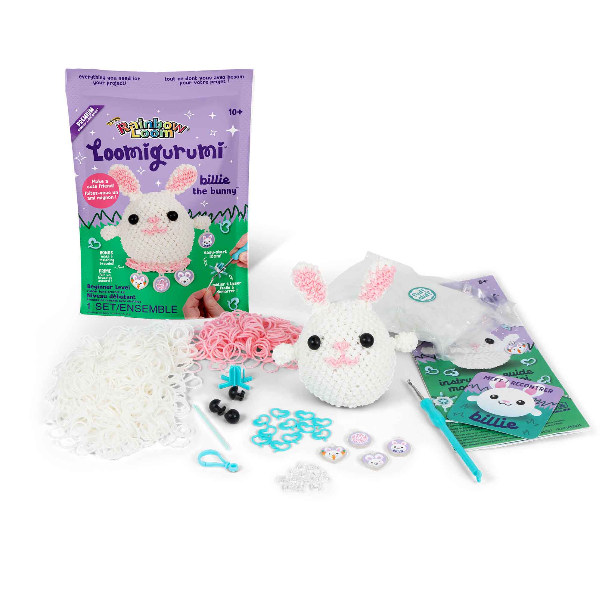 LOOMIGURUMI KIT - BUNNY - RAINBOW LOOM