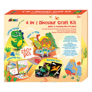 4-IN-1 DINOSAUR CRAFT KIT  - AVENIR