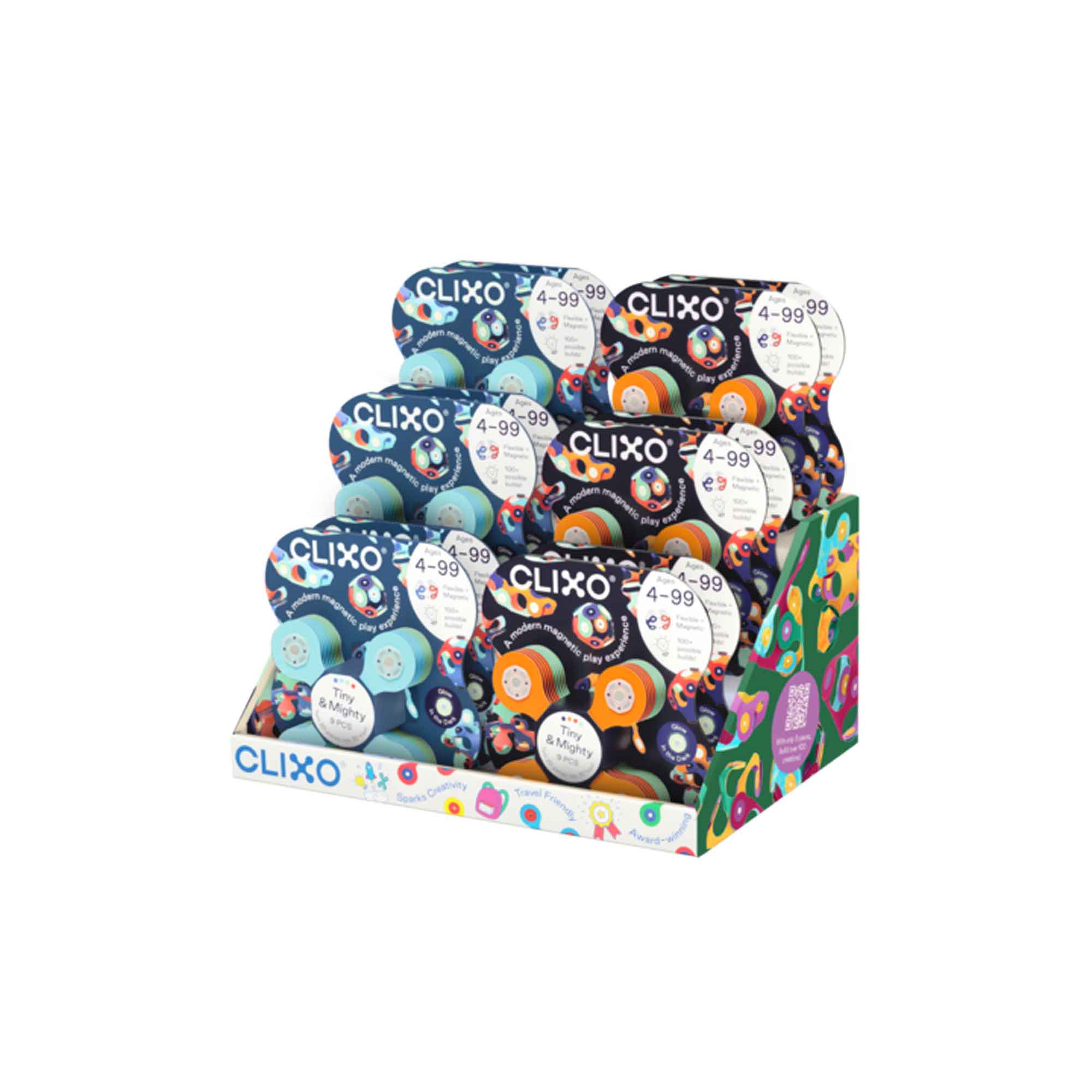 TINY & MIGHTY MIXED PDQ (SPACE/MARINE) (12PCS/DISPLAY) - CLIXO