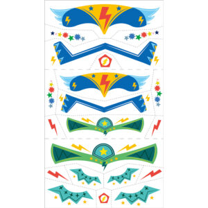 FANCY ME FACE STICKER & TATTOO (8PCS/DISPLAY-3ASST) - AVENIR - Image 3