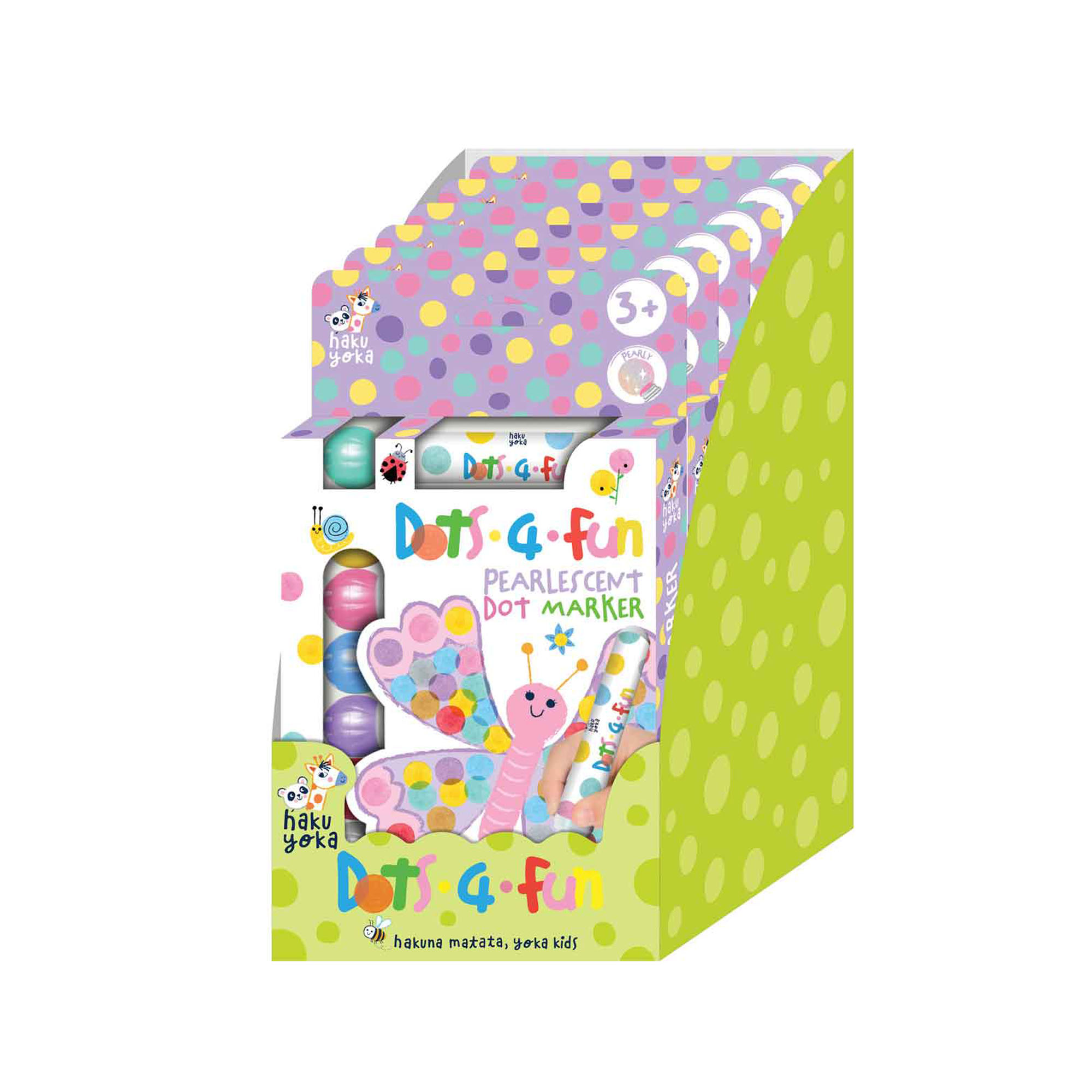 PEARLESCENT DOT MARKERS (6PCS/DISPLAY) - AVENIR