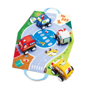 PULL-BACK PLUSH CAR SET - HAPE - Image 2