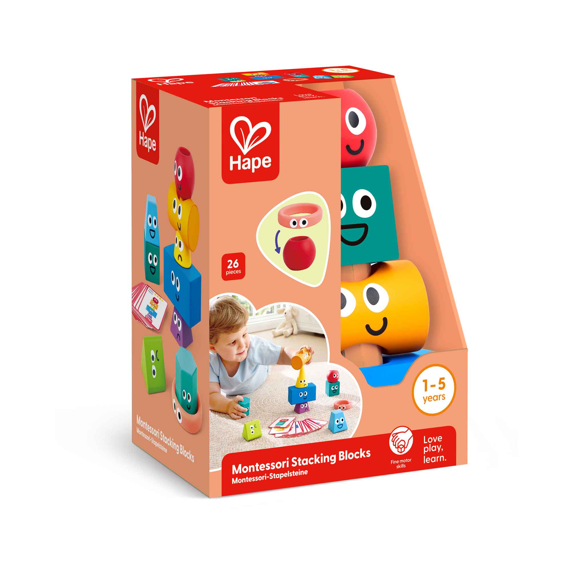 MONTESSORI STACKING BLOCKS - HAPE