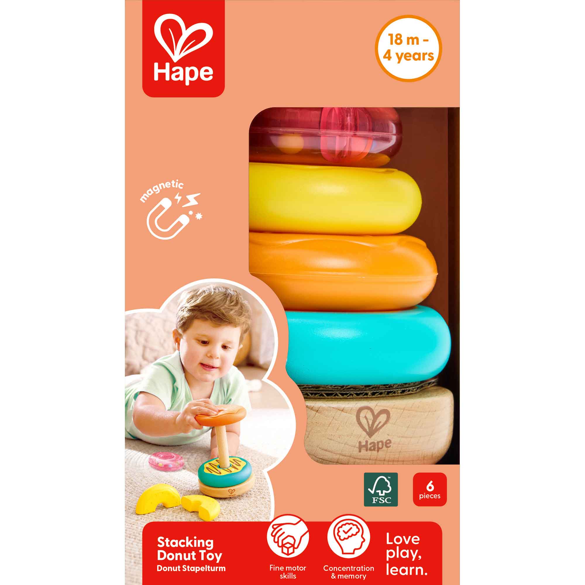 STACKING DONUT TOY - HAPE