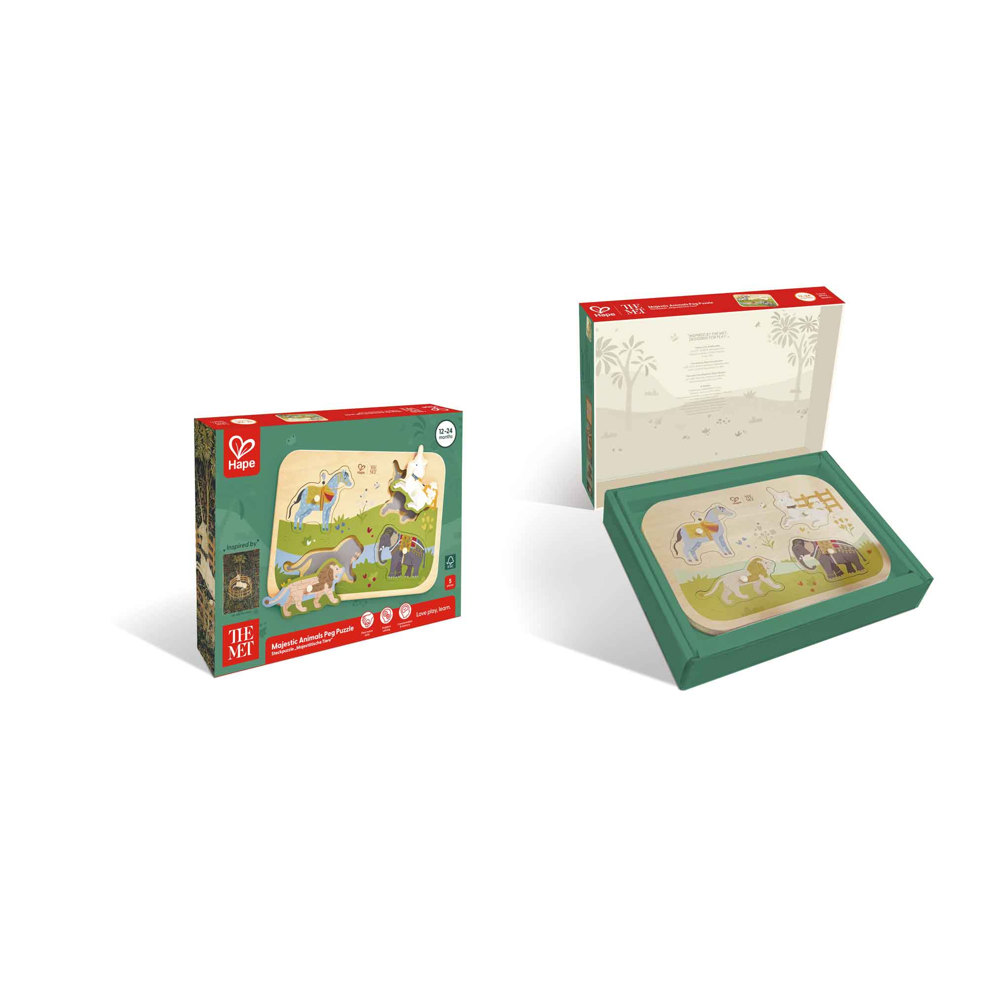 ANIMAL FRIENDS PEG PUZZLE - HAPE