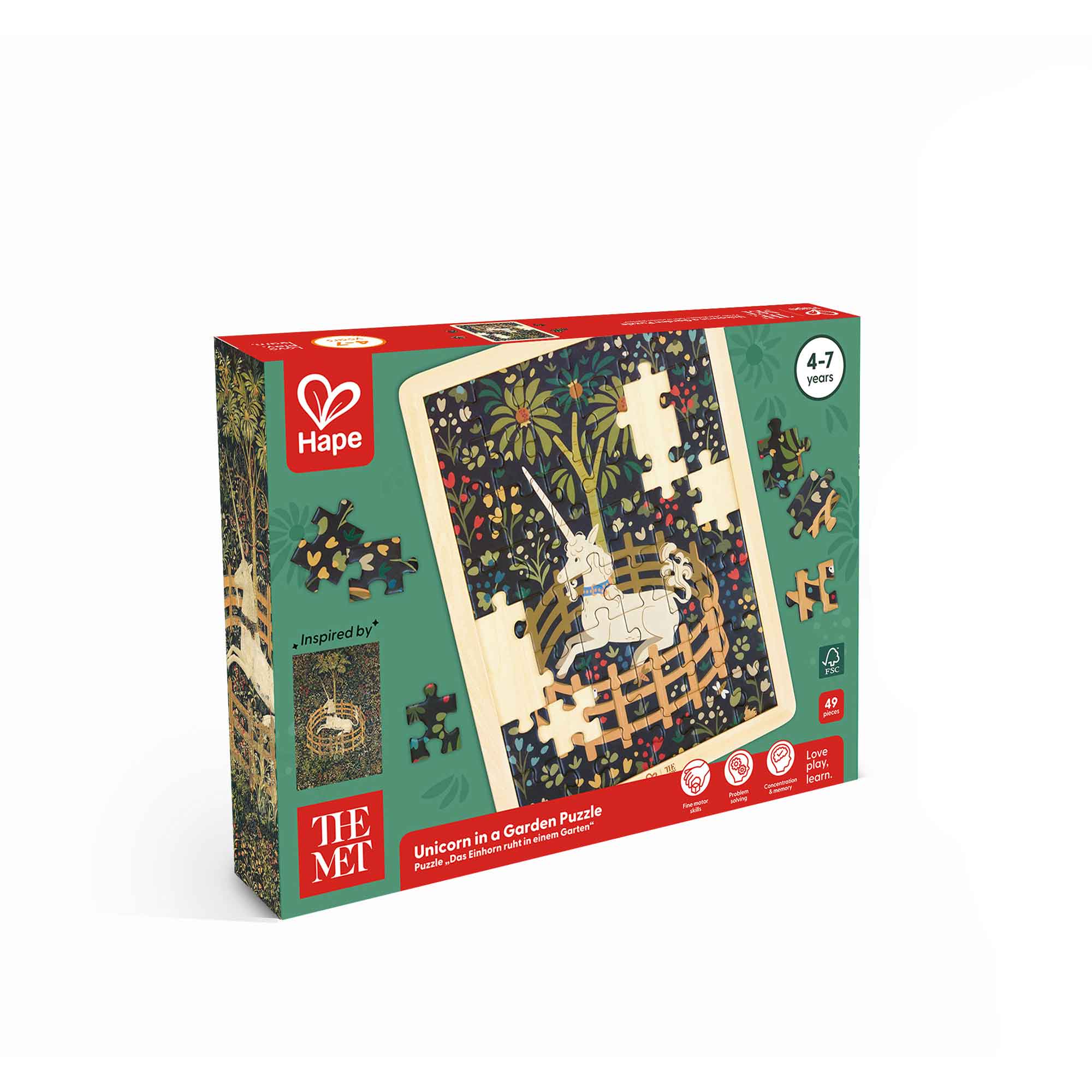 UNICORN IN A GARDEN PUZZLE - HAPE