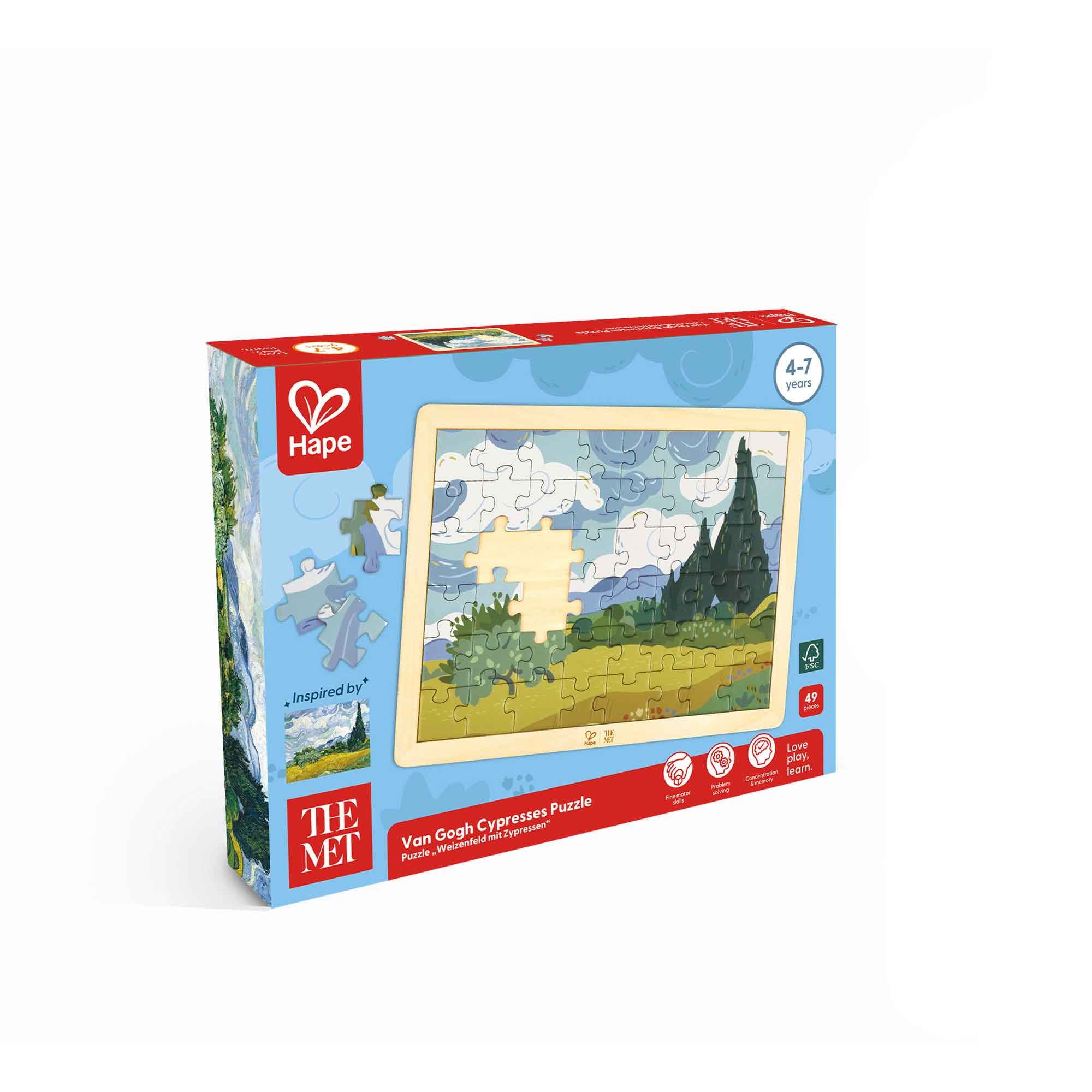 VAN GOGH CYPRESSES PUZZLE - HAPE
