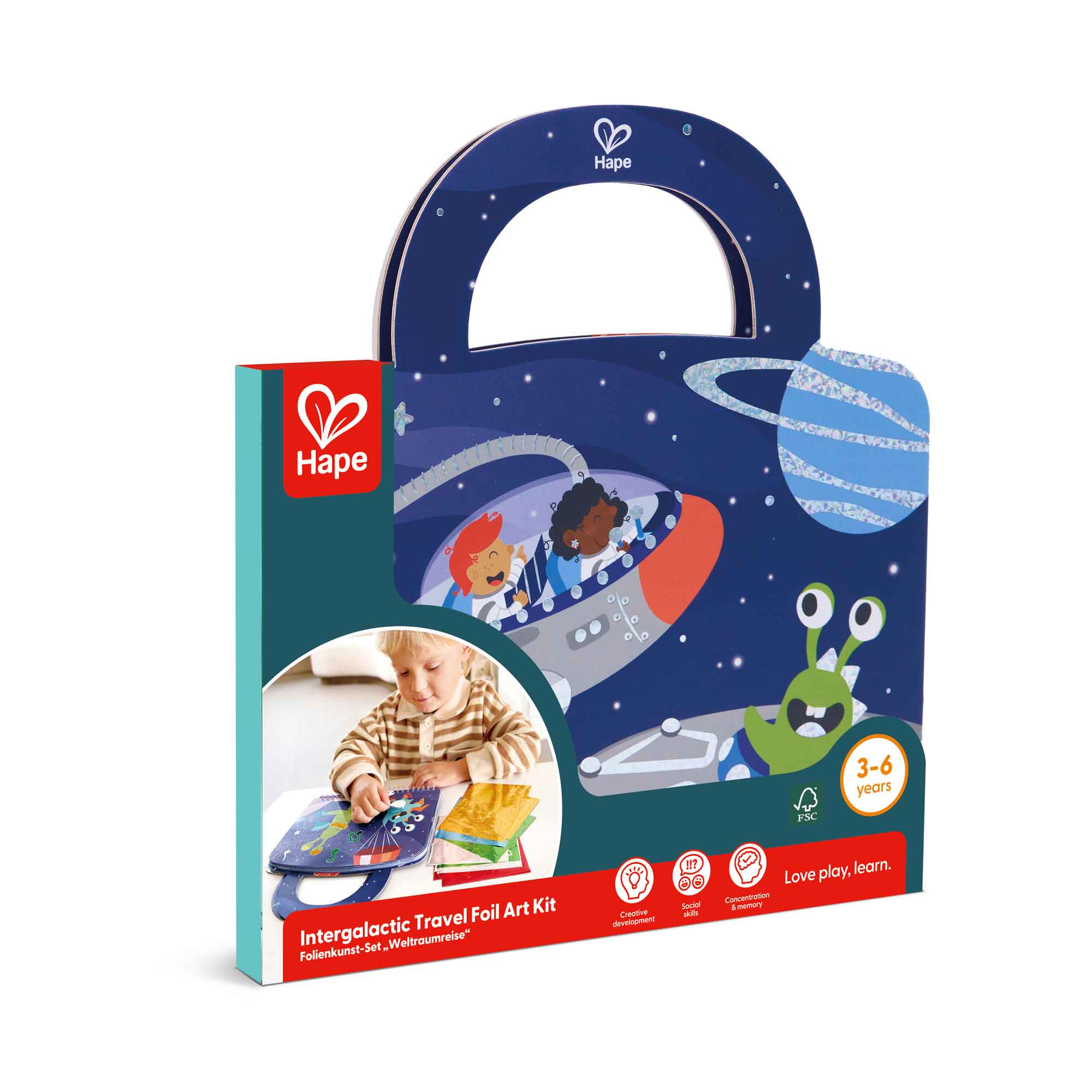INTERGALACTIC TRAVEL FOIL ART KIT - HAPE