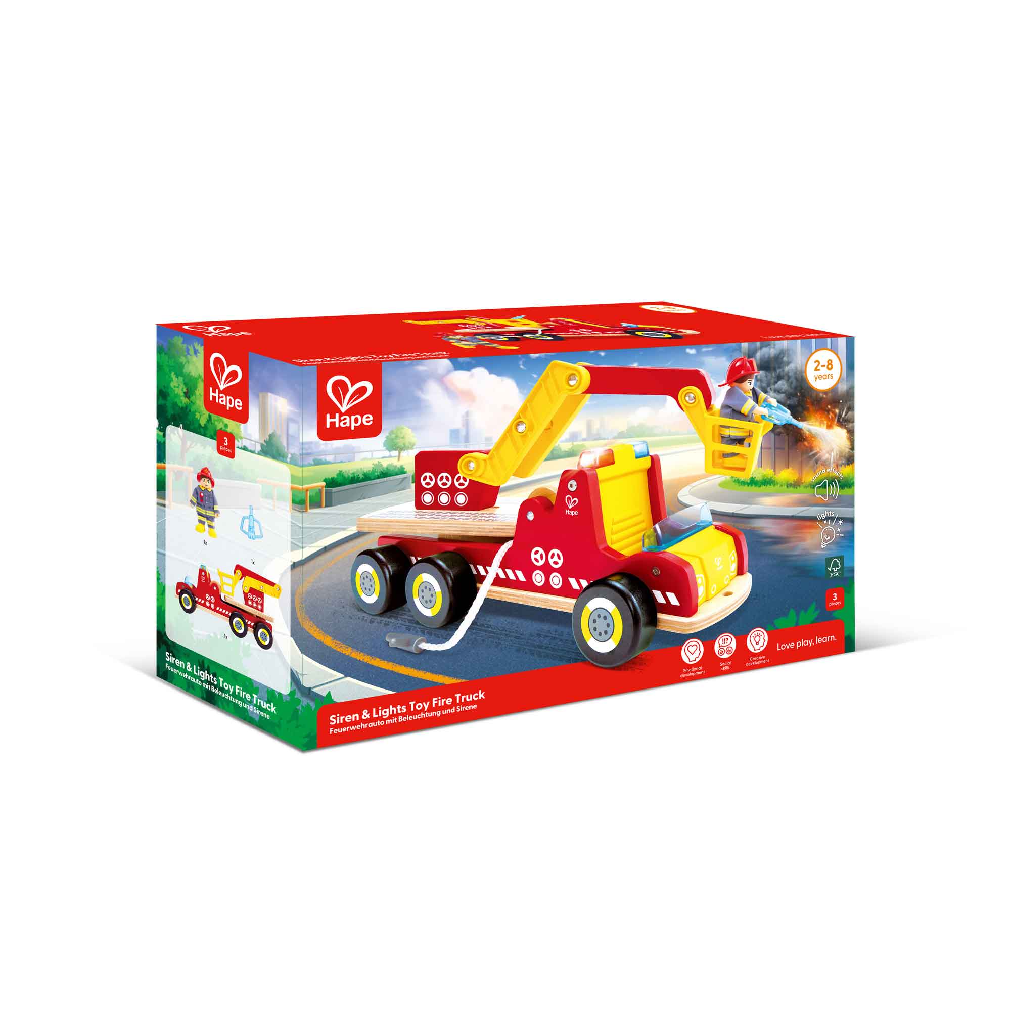 SIREN & LIGHTS FIRE TRUCK - HAPE