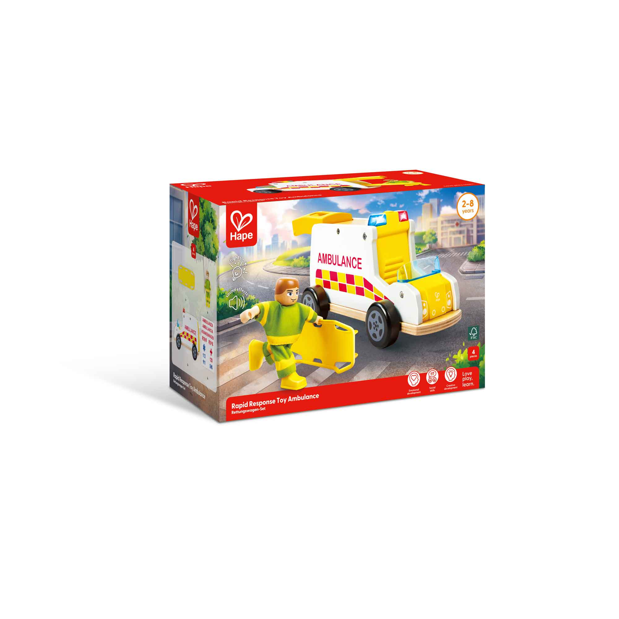 RAPID RESPONSE TOY AMBULANCE - HAPE