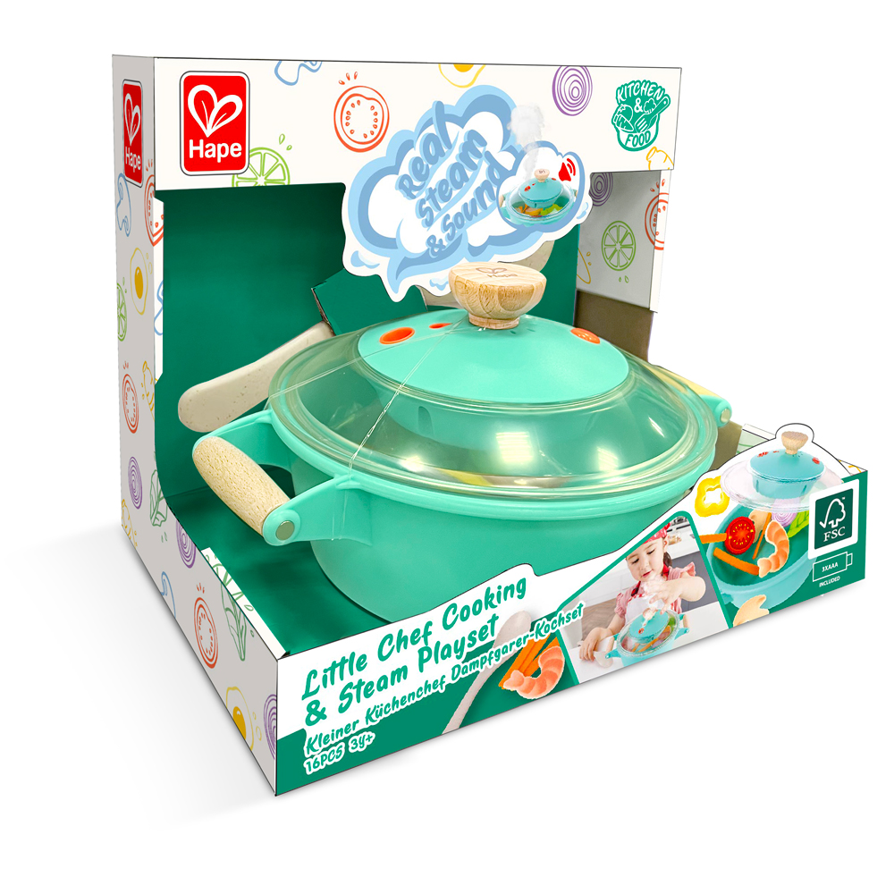 LITTLE CHEF COOKING & STEAM PLAYSET - HAPE - Playwell Canada Toy ...