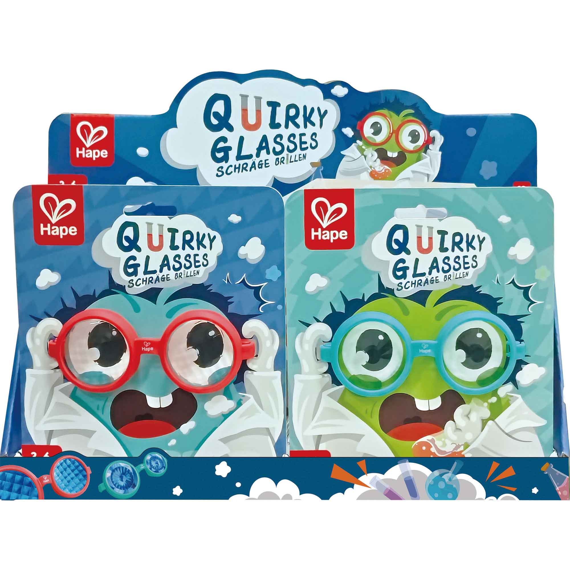 QUIRKY GLASSES  (10PCS/DISPLAY-2 ASST) - HAPE