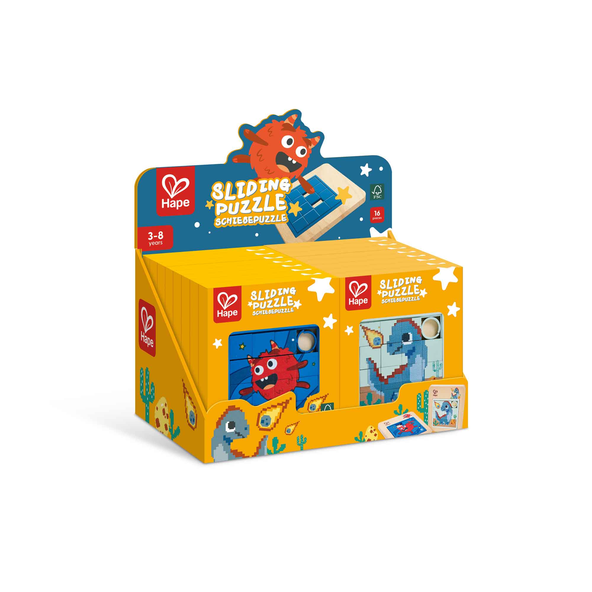 SLIDING PUZZLE PACK  (16PCS/DISPLAY-2 ASST) - HAPE