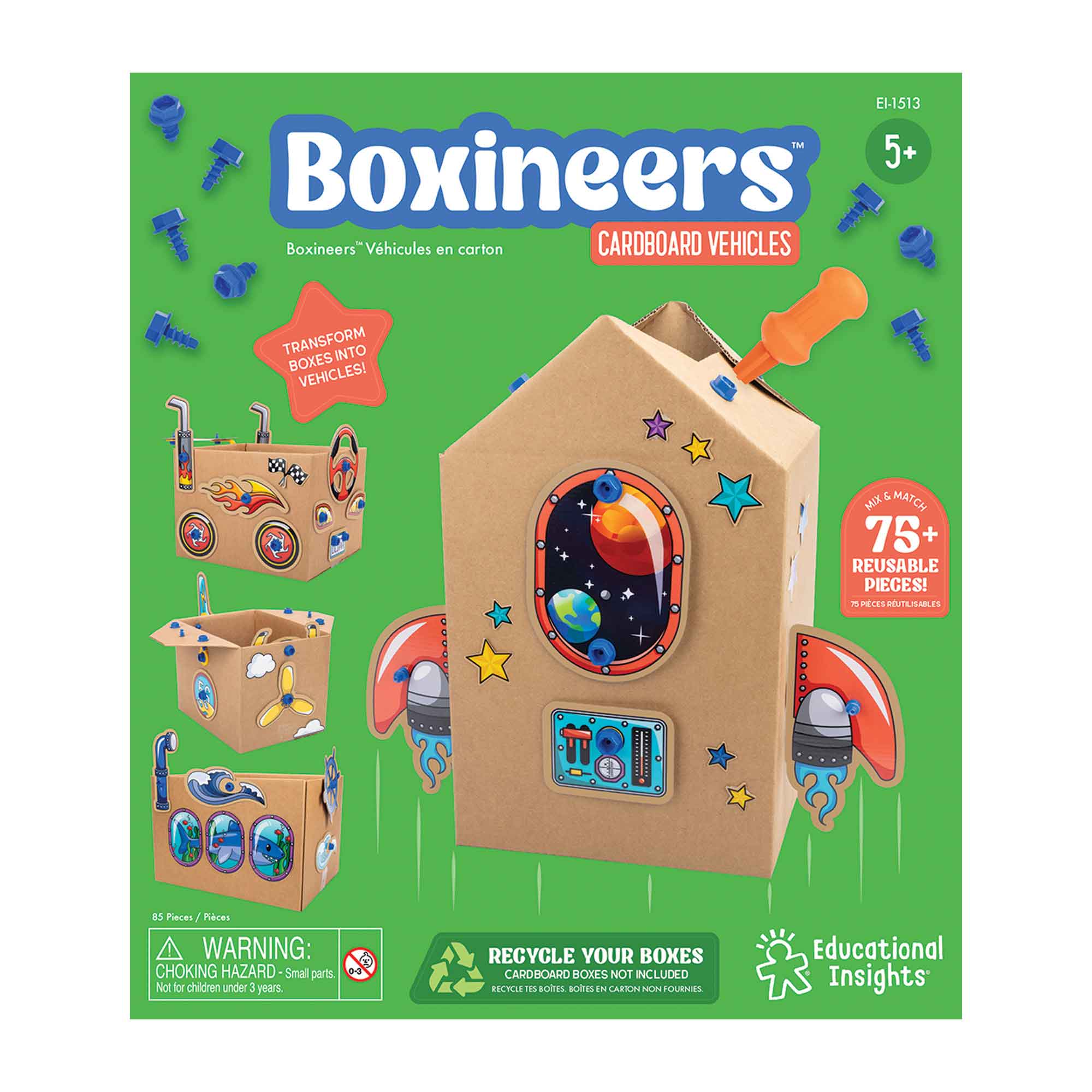 BOXINEERS CARDBOARD-VEHICLES - EDUCATIONAL INSIGHTS