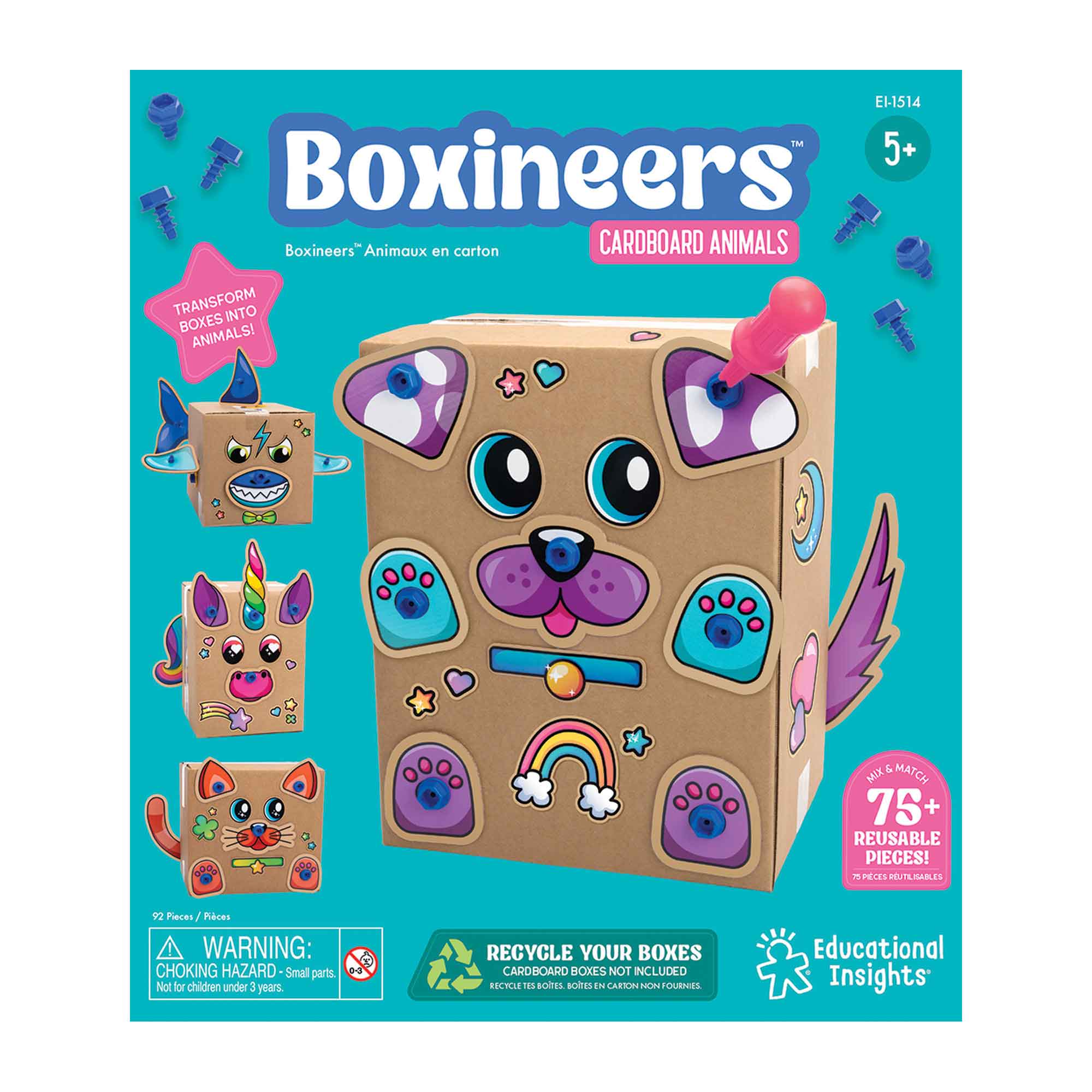 BOXINEERS CARDBOARD-ANIMALS - EDUCATIONAL INSIGHTS