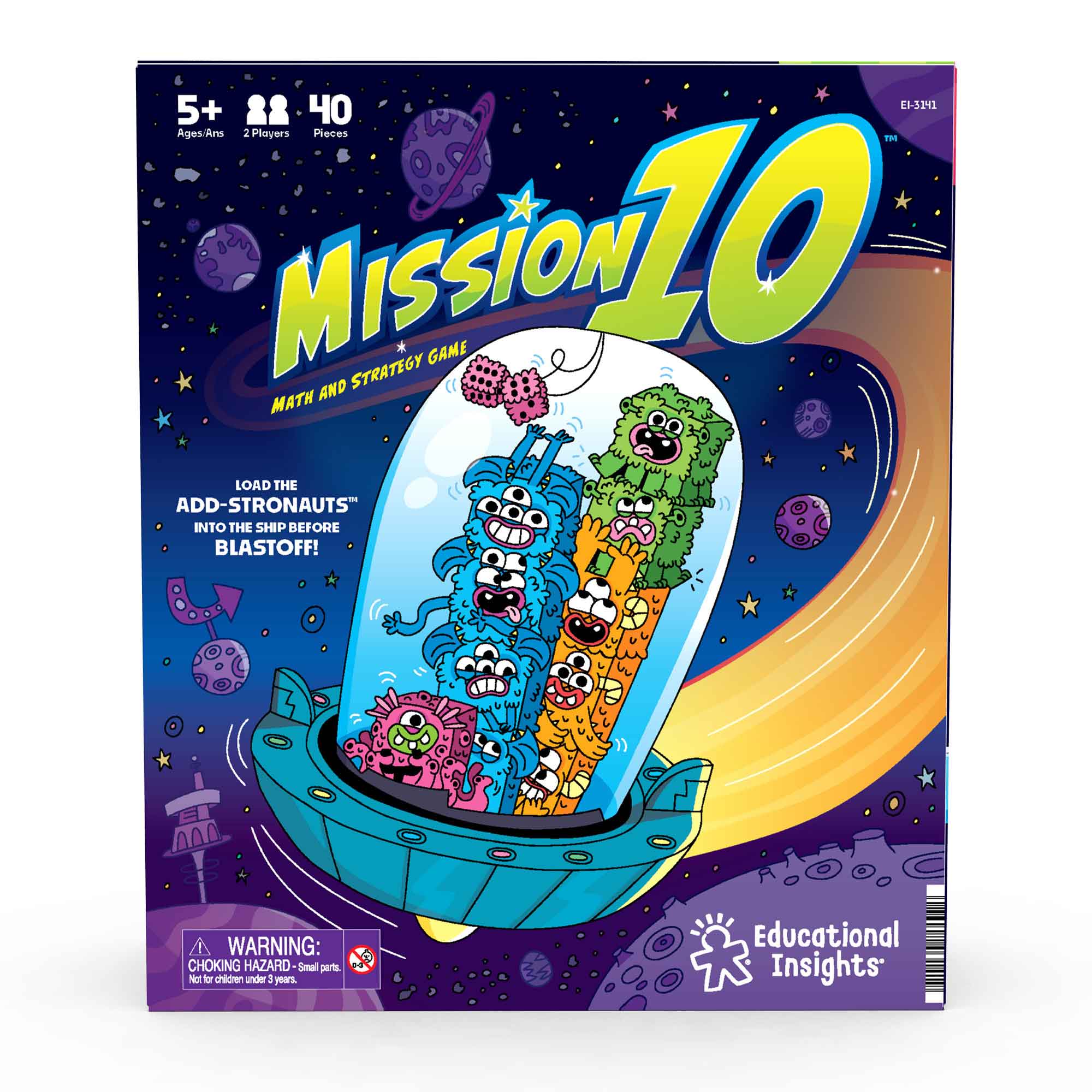 MISSION 10 MATH & STRATEGY GAME - EDUCATIONAL INSIGHTS