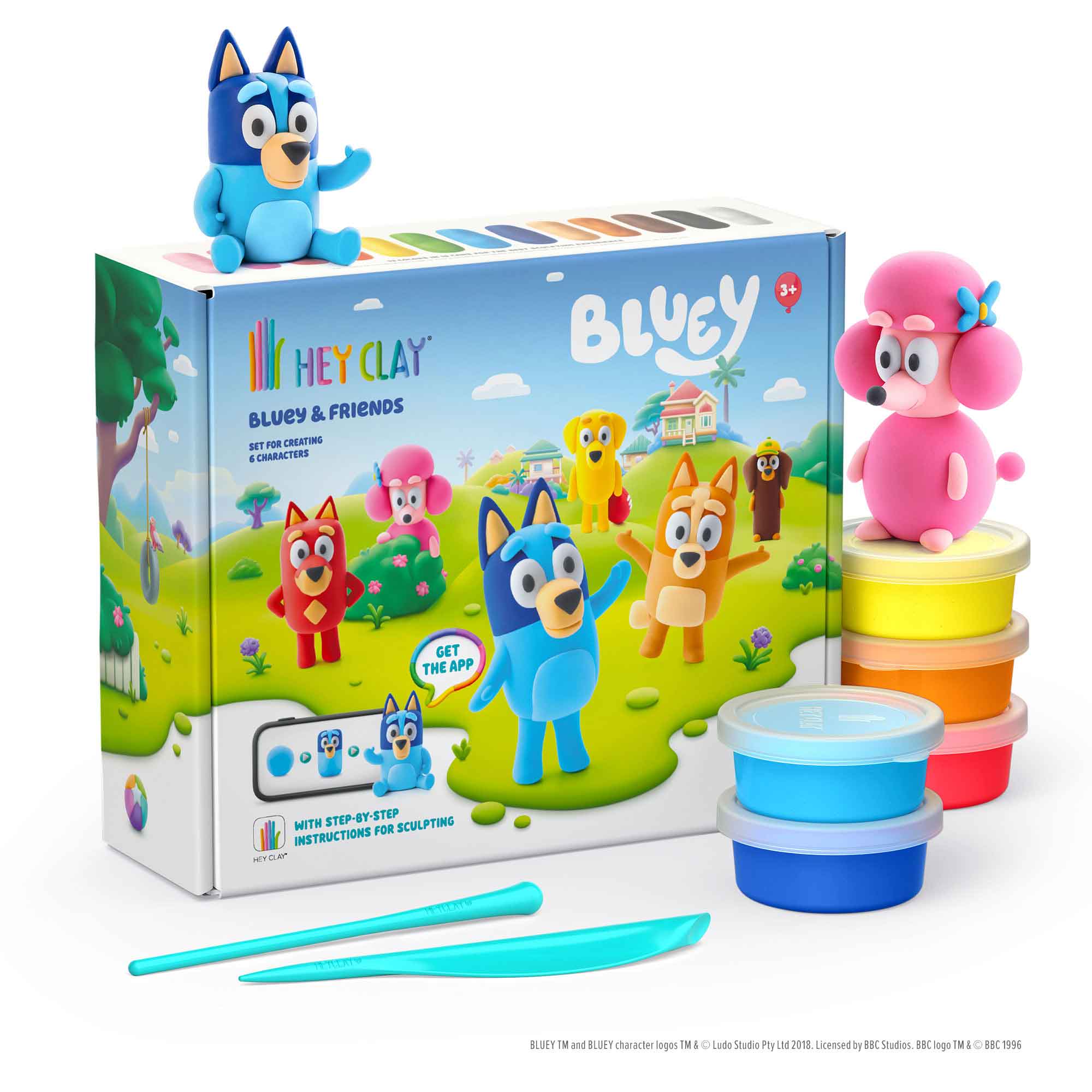 BLUEY & FRIENDS-SERIES COLLECTIONS (15 CANS) - HEY CLAY