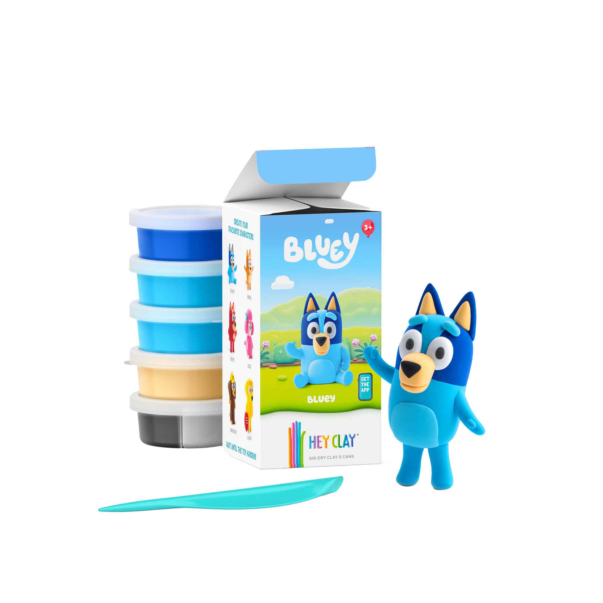 BLUEY-SERIES COLLECTIONS (5 CANS) - HEY CLAY