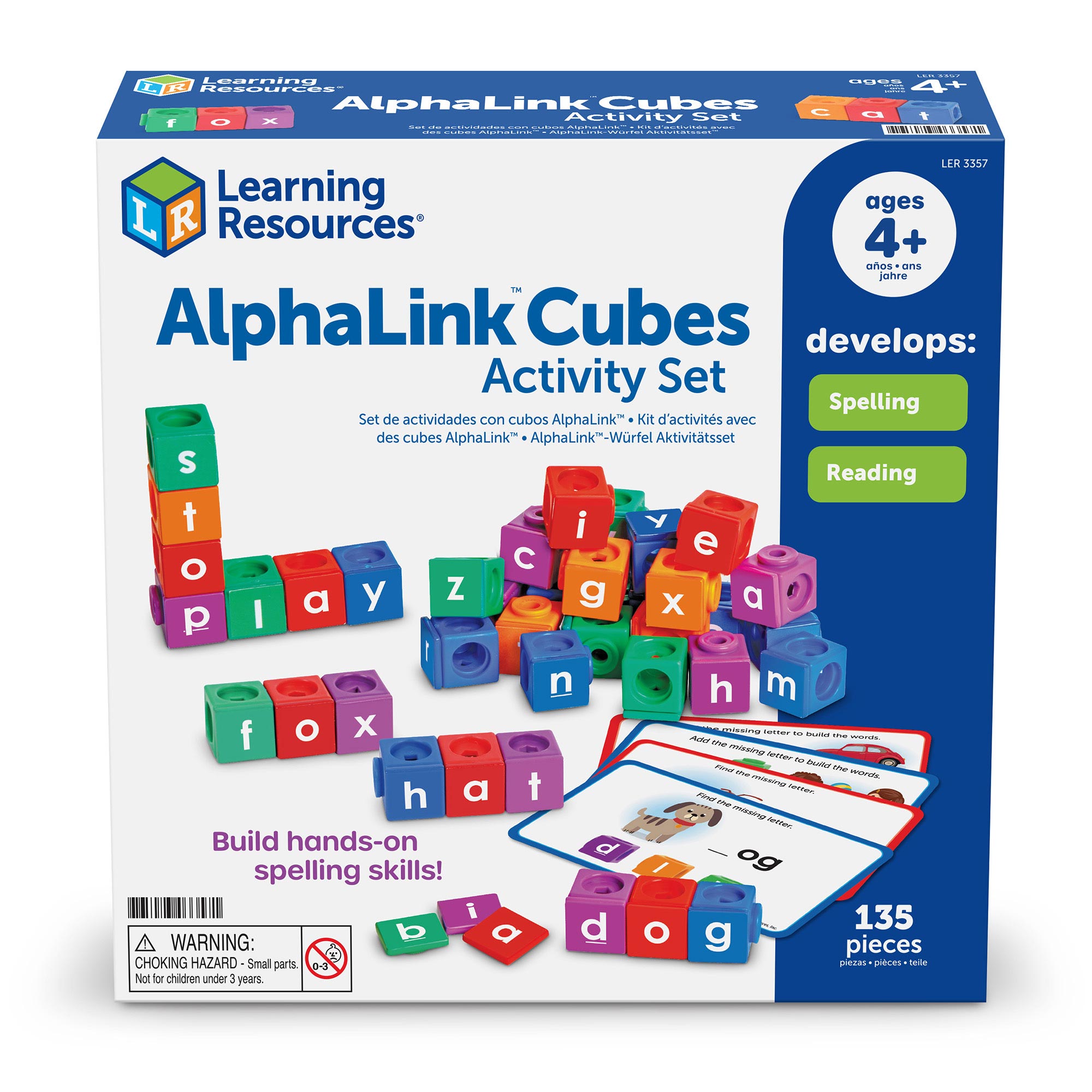 ALPHALINK SPELLING ACTIVITY CUBES  - LEARNING RESOURCES