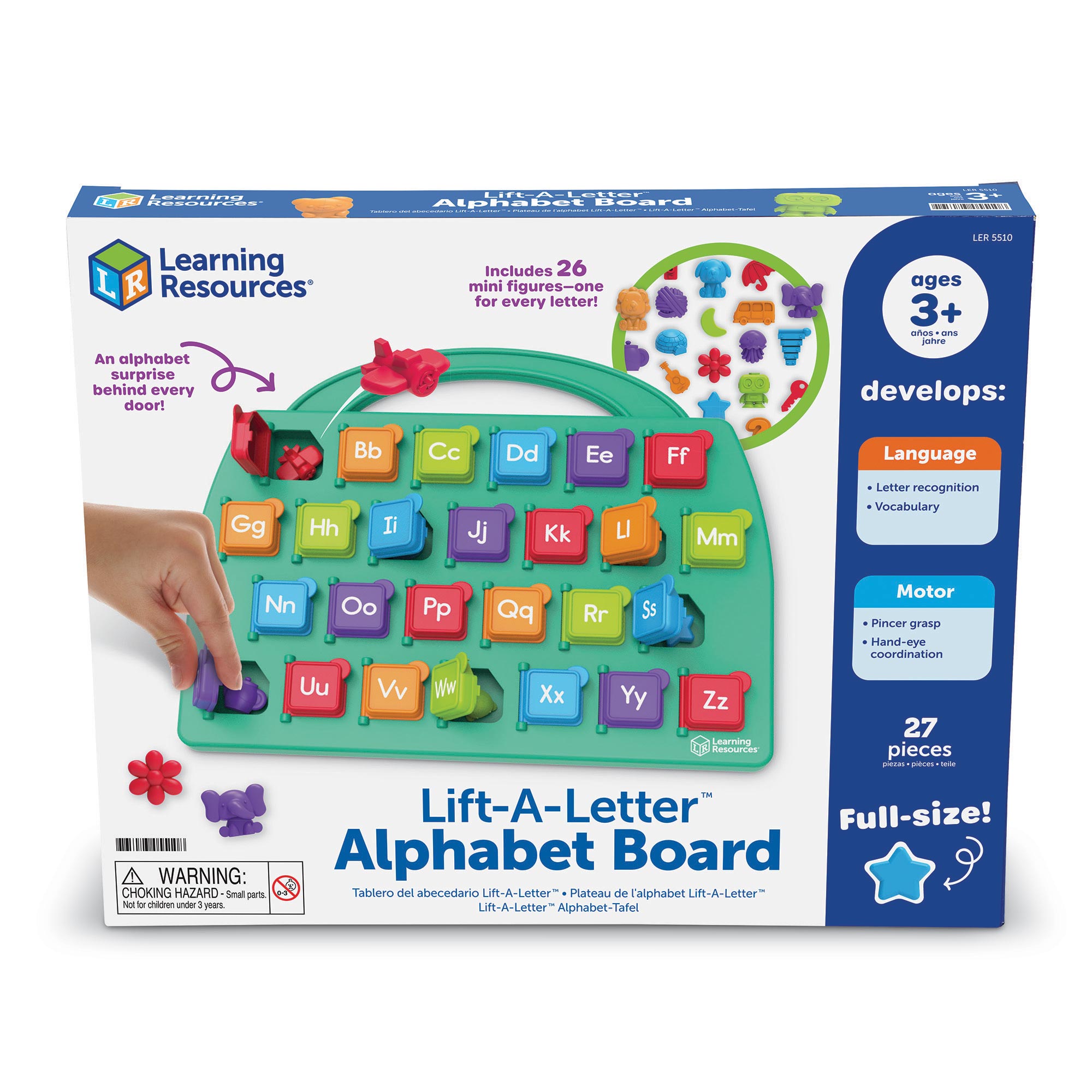 LIFT-A-LETTER ALPHABET BOARD  - LEARNING RESOURCES