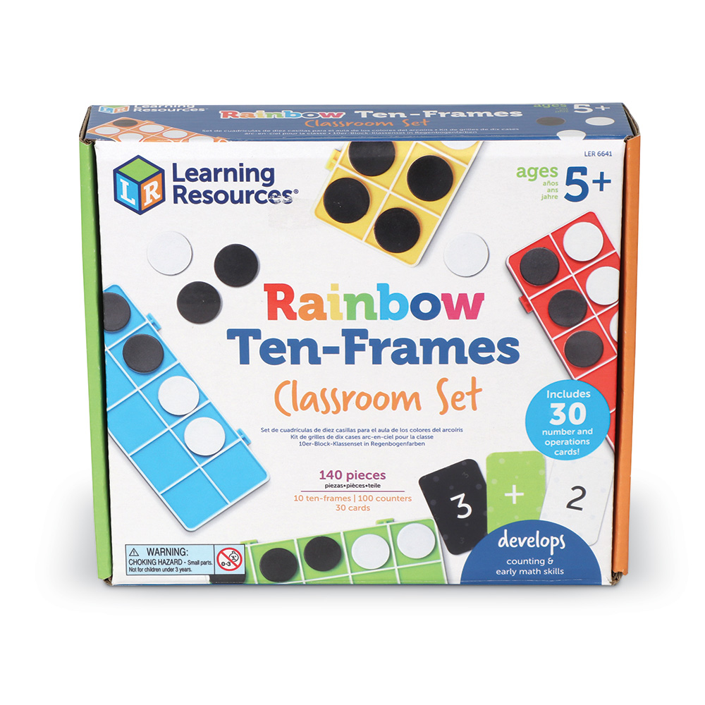 RAINBOW TEN-FRAMES CLASSROOM SET - LEARNING RESOURCES - Playwell Canada ...