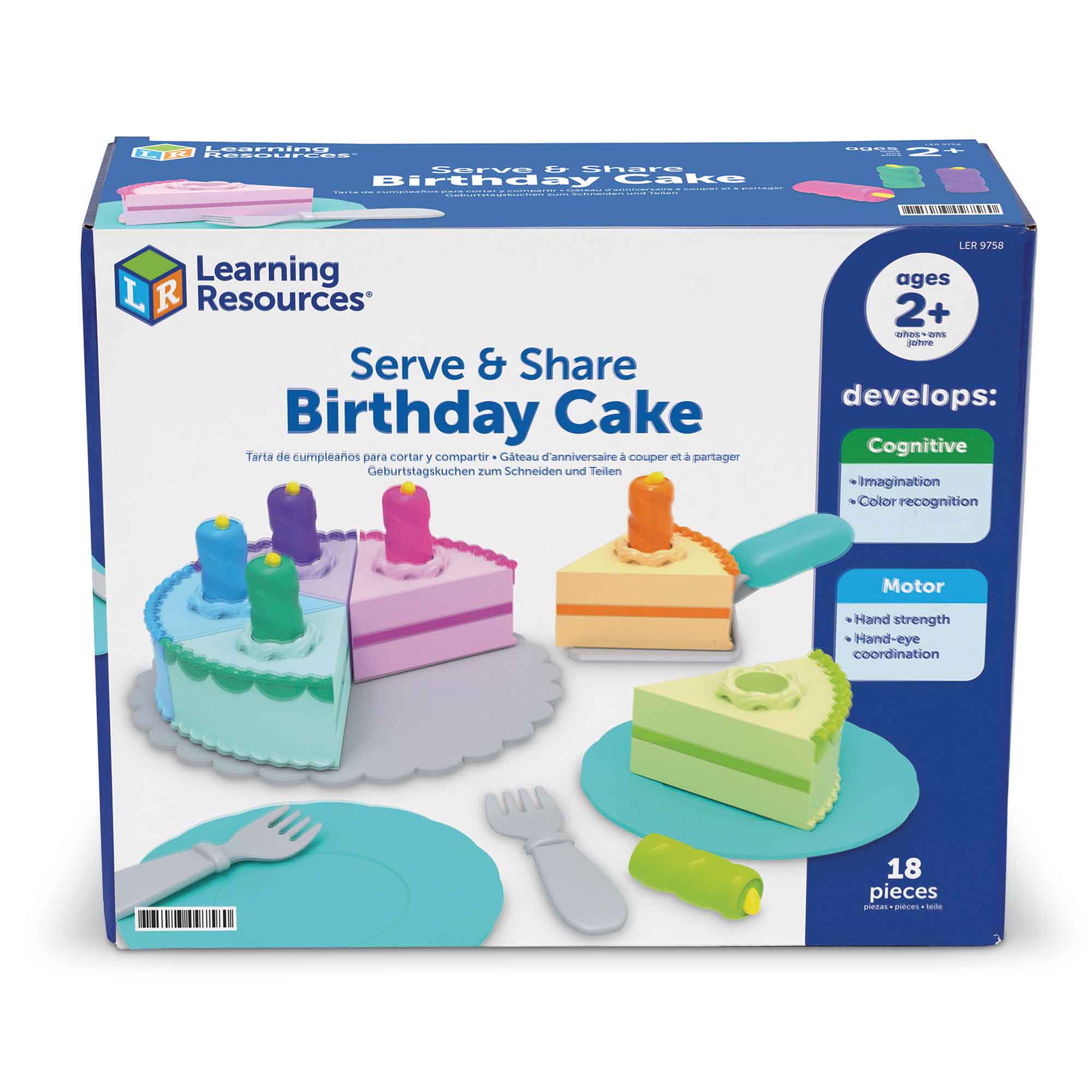 NEW SPROUTS SERVE & SHARE BIRTHDAY CAKE - LEARNING RESOURCES