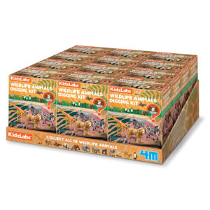 WILD LIFE ANIMAL DIGGING KIT (12PCS/DISPLAY) - 4M - Image 2