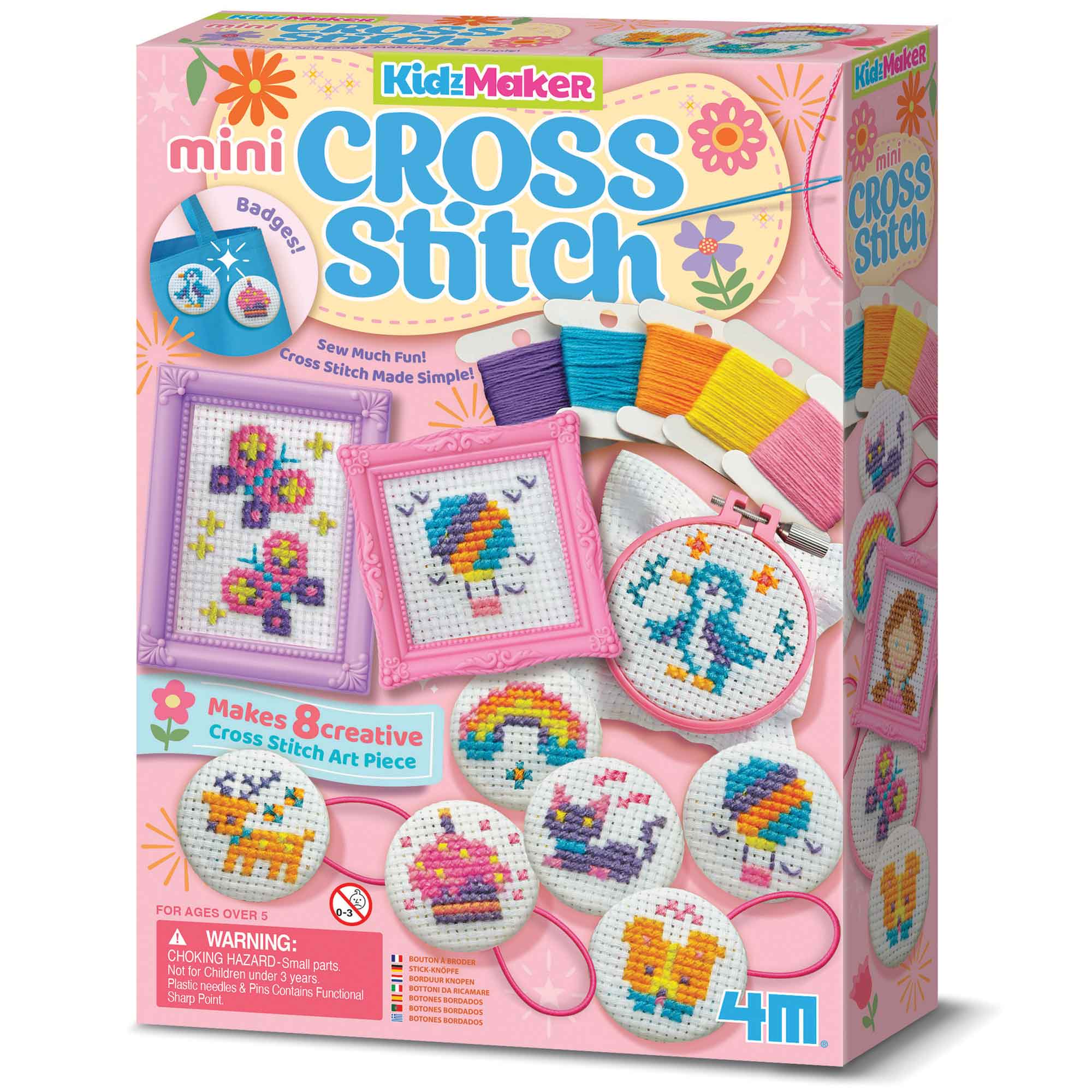 MINI CROSS STITCH BUTTONS - 4M